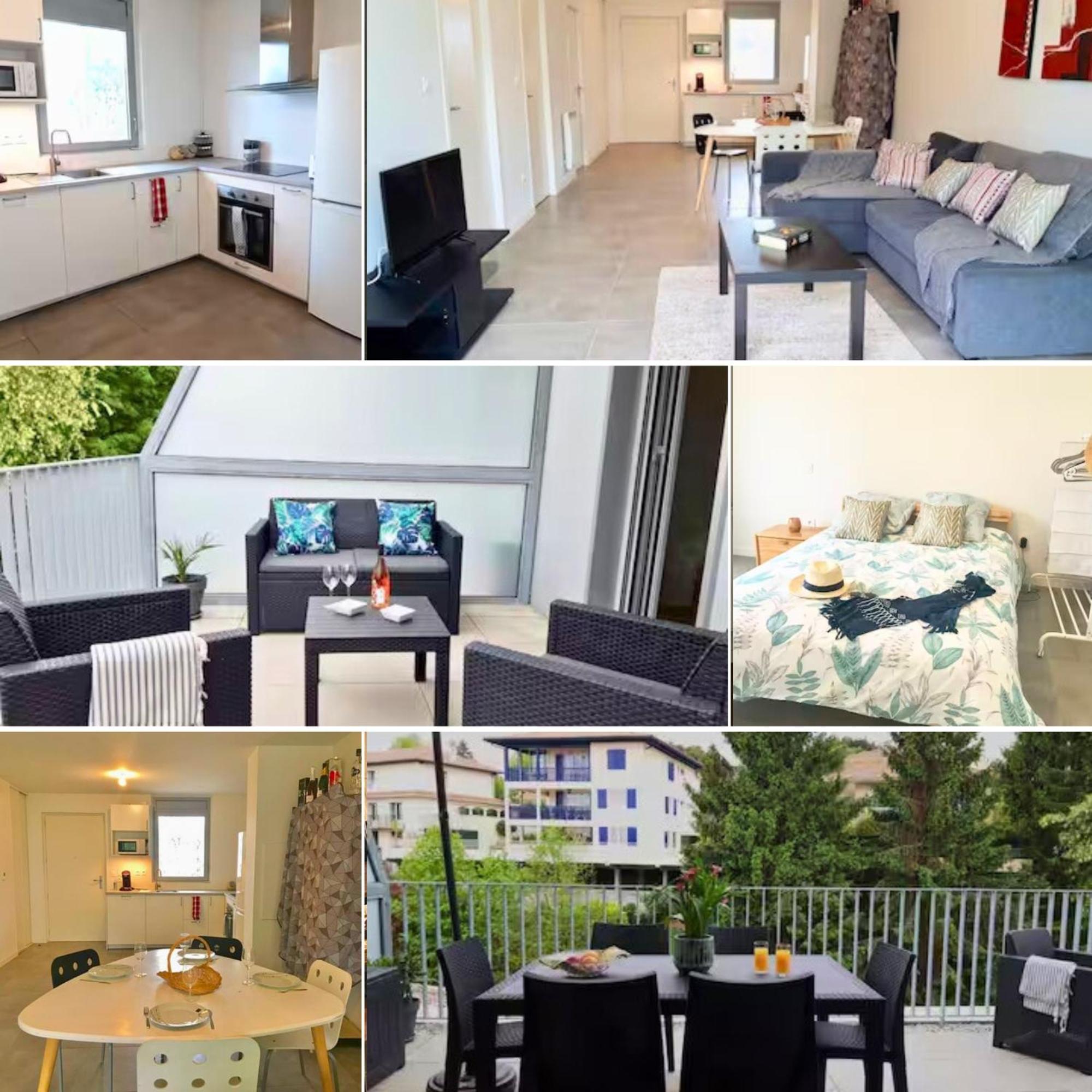 Апартаменты Bide Ona - Centre - Terrasse - Parking Бейонн Экстерьер фото